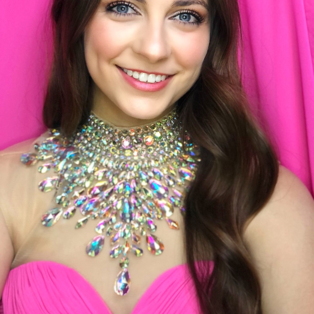 pink prom dress